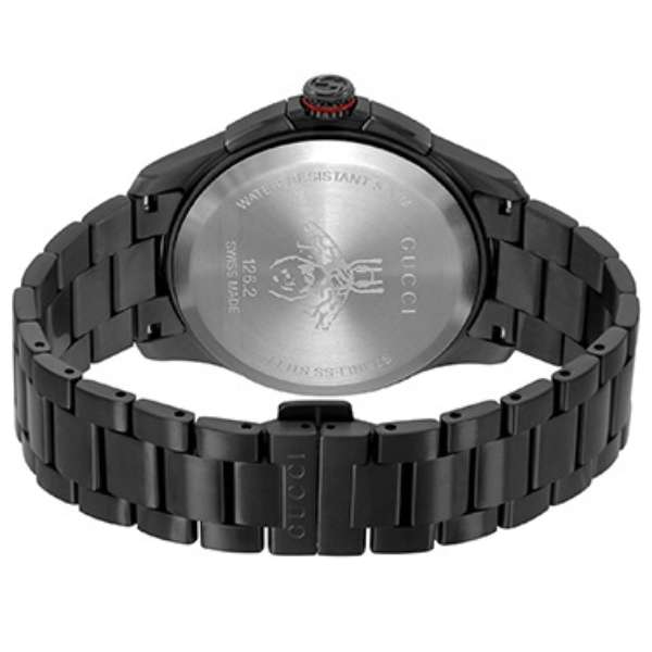 Gucci G-Timeless Chronograph Black Dial Black Steel Strap Watch For Men - YA126268 Watches Gucci   