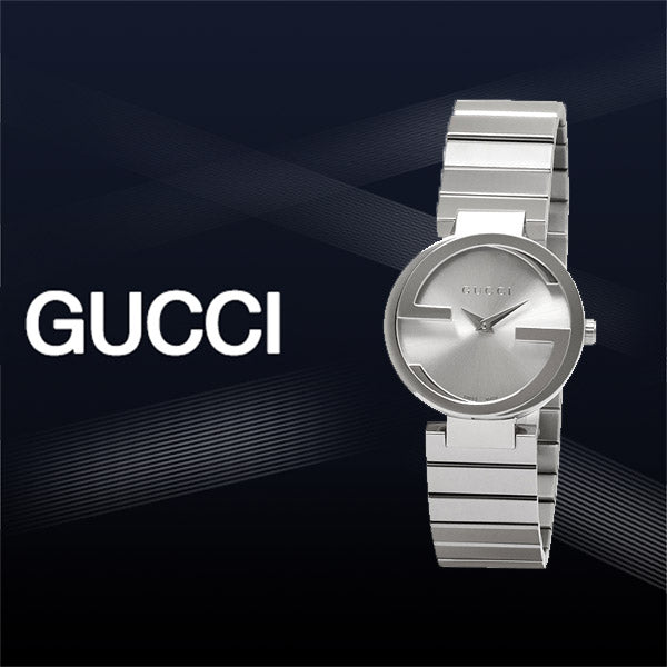 Gucci G Interlocking Silver Dial Silver Steel Strap Watch For Women - YA133503 Watches Gucci   