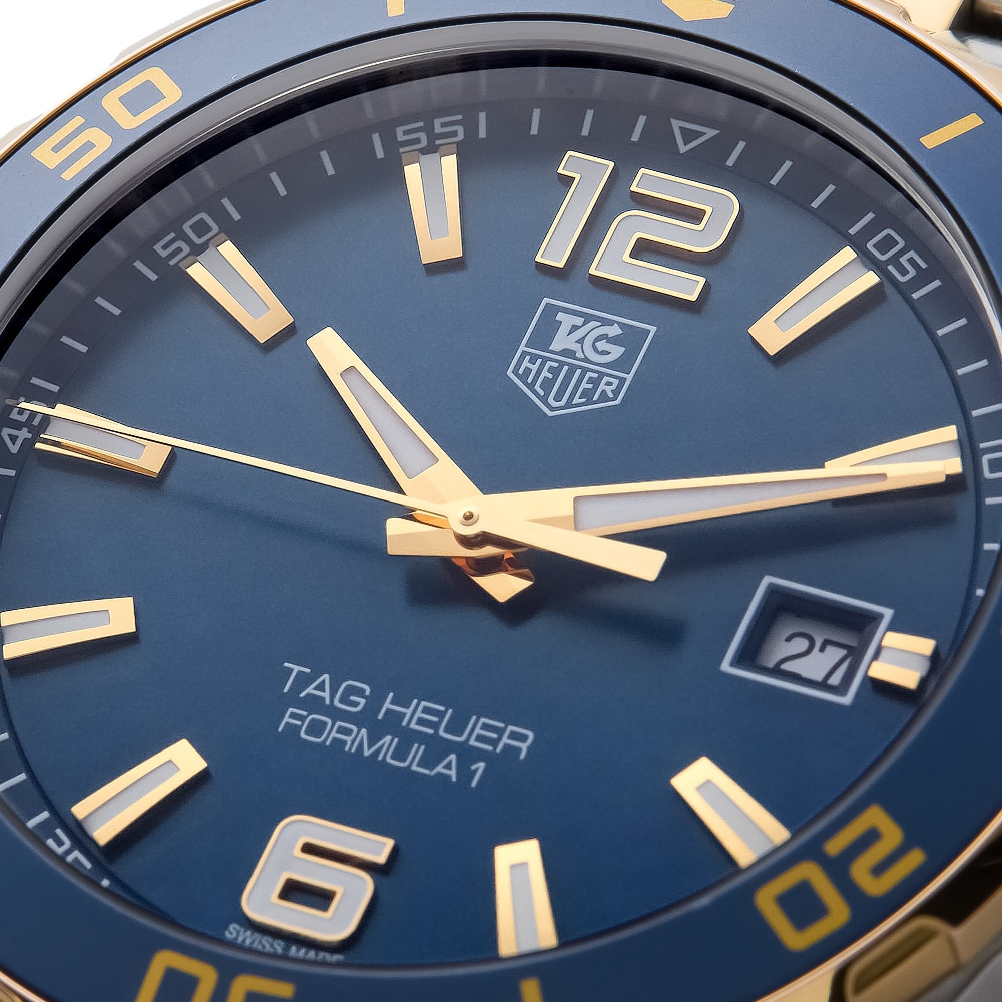 Tag Heuer Formula 1 Analog Quartz 41mm Blue Dial Two Tone Steel Strap Watch for Men - WAZ1120.BB0879 Watches Tag Heuer   