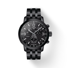Tissot PRC 200 Chronograph Black Dial Black Stainless Steel Watch For Men - T114.417.33.057.00 Watches Tissot   