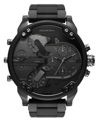 Diesel Mr Daddy 2.0 Chronograph Black Dial Black Stainless Steel Watch For Men - DZ7396 Watches Diesel   