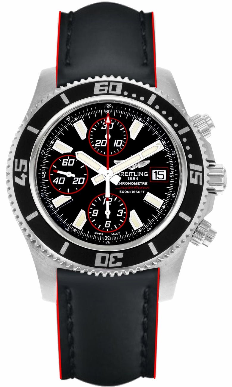 Breitling Superocean Chronograph II Black Dial 44mm Automatic Mens Watch - A1334102/BA81 Watches Breitling   