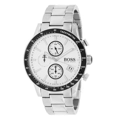 Hugo Boss Rafale Competitive Sport Silver Dial Silver Steel Strap Watch for Men - 1513511 Watches Hugo Boss   