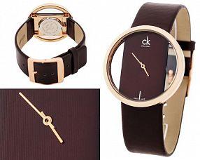 Calvin Klein Glam Transparent Dial Brown Leather Strap Watch for Women - K9423303 Watches Calvin Klein   