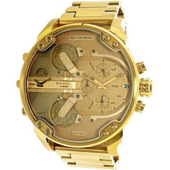 Diesel Mr Daddy 2.0 Gold Dial Gold Stainless Steel Watch For Men - DZ7399 Watches Diesel   