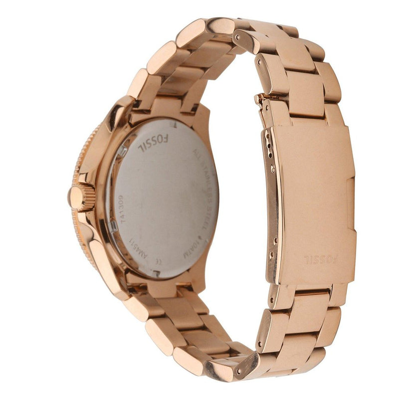 Fossil Cecile Rose Gold Dial Rose Gold Steel Strap Watch for Women - AM4511 Watches Fossil   