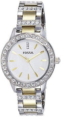 Fossil Jesse White Dial Two Tone Steel Strap Watch for Women - ES2409 Watches Fossil   