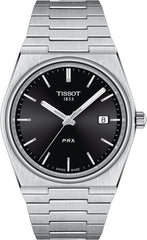 Tissot PRX Quartz Stainless Steel Black Dial Watch For Men - T137.410.11.051.00 Watches Tissot   