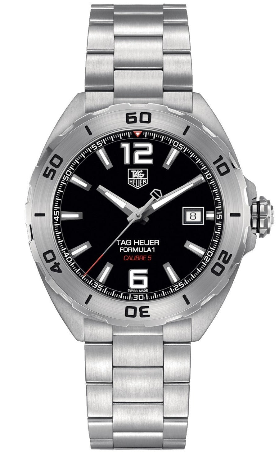 Tag Heuer Formula 1 Automatic 41mm Black Dial Silver Steel Strap Watch for Men - WAZ2113.BA0875 Watches Tag Heuer   