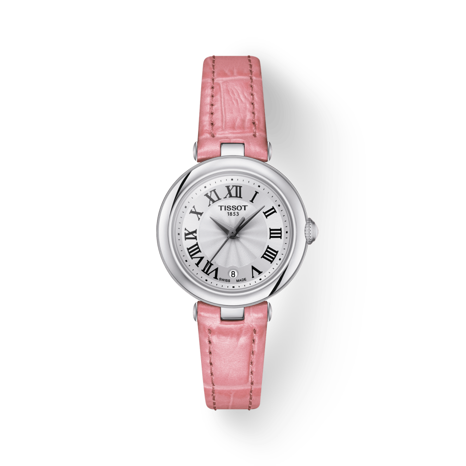 Tissot Bellissima Small Lady Quartz Pink Strap Watch For Women - T126.010.16.013.01 Watches Tissot   