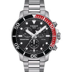 Tissot Seaster 1000 Chronograph Quartz Stainless Steel Watch For Men - T120.417.11.051.01 Watches Tissot   