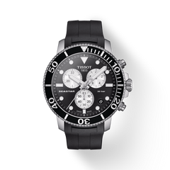 Tissot Seaster 1000 Chronograph Black Dial Black Rubber Strap Watch For Men - T120.417.17.051.00 Watches Tissot   