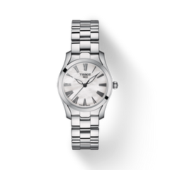 Tissot T Wave T Lady Mother of Pearl Dial Silver Steel Strap Watch For Women - T112.210.11.113.00 Watches Tissot   