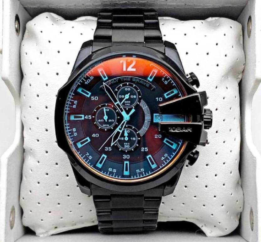 Diesel Mega Chief Black Dial Black Stainless Steel Watch For Men - DZ4318 Watches Diesel   