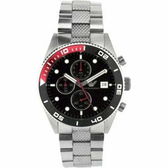 Emporio Armani Chronograph Black Dial Silver Stainless Steel Watch For Men - AR5855 Watches Emporio Armani   