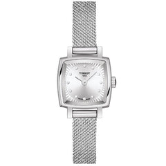 Tissot Lovely Square Silver Dial Silver Mesh Bracelet Watch For Women - T058.109.11.036.00 Watches Tissot   