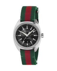 Gucci GG2570 Black Dial Green & Red Nylon Strap Watch For Men - YA142305 Watches Gucci   