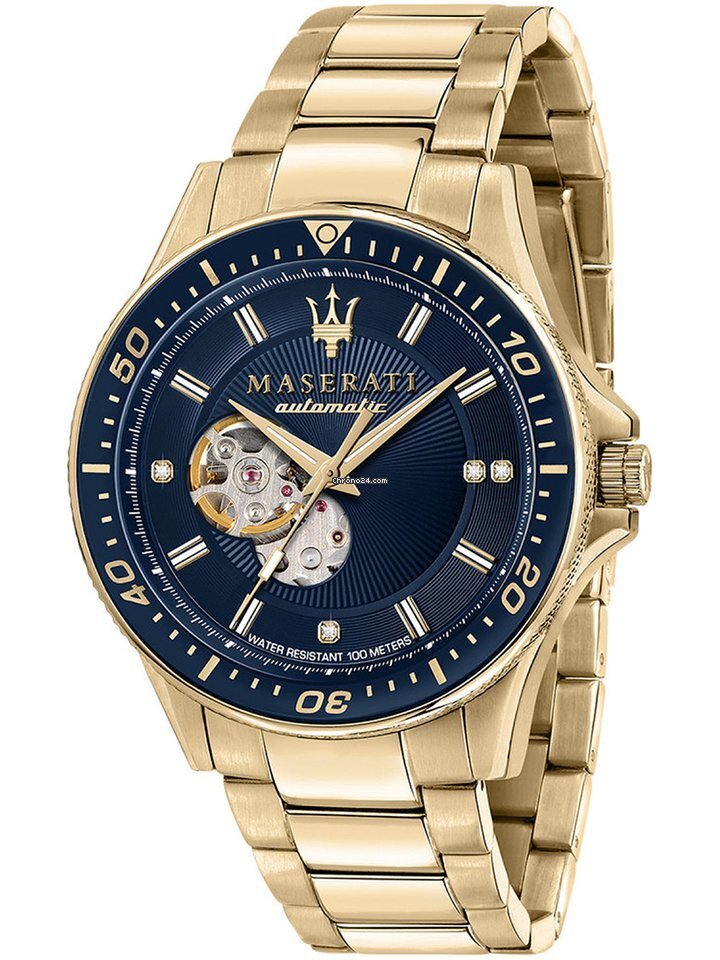 Maserati SFIDA Automatic Diamond Dial Limited Edition Watch For Men - R8823140004 Watches Maserati   