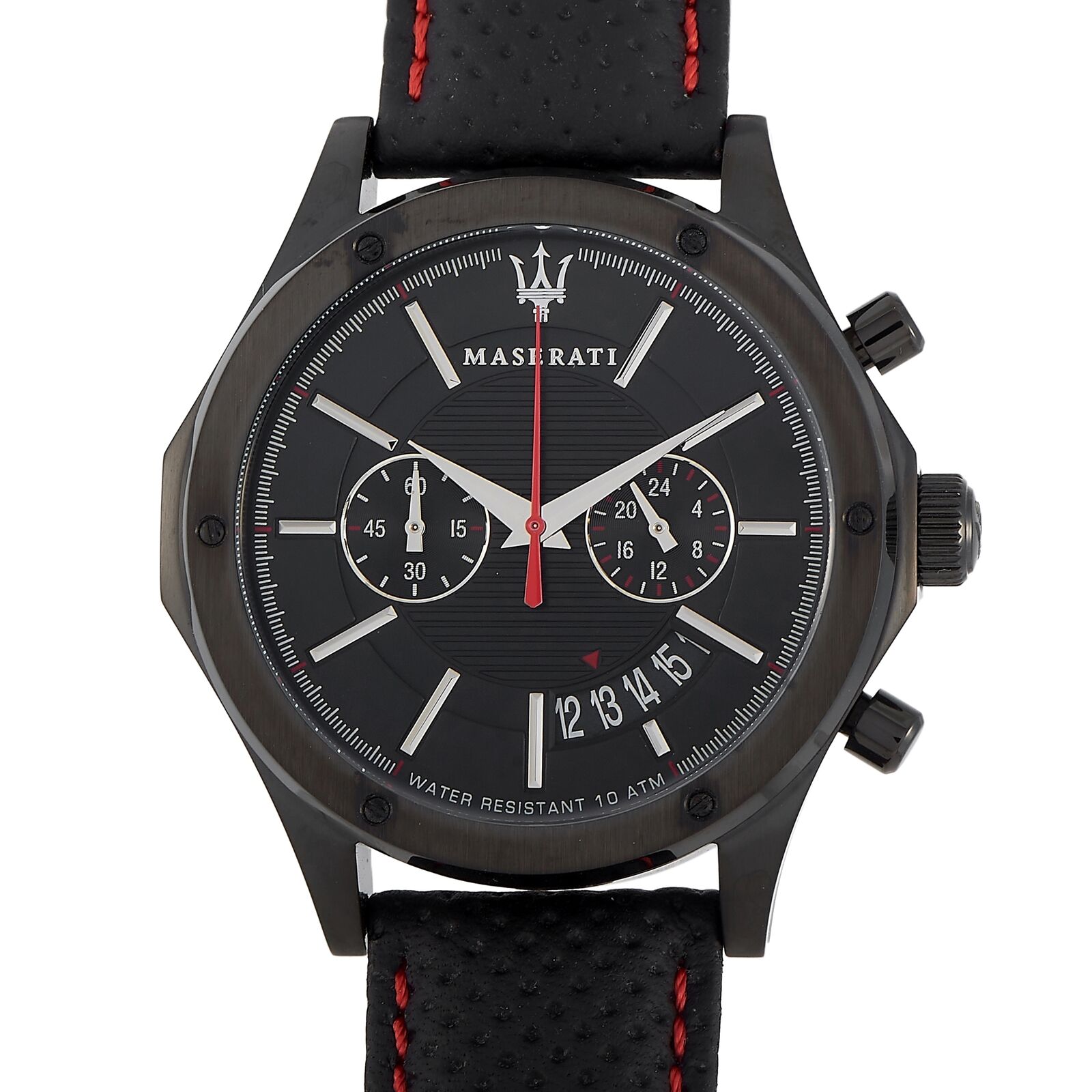 Maserati Circuito Black Dial Leather Strap Watch For Men - R8871627004 Watches Maserati   