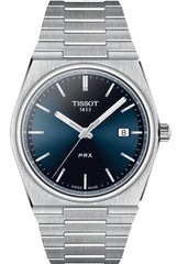 Tissot T Classic PRX Blue Dial Silver Steel Strap Watch For Men - T137.410.11.041.00 Watches Tissot   