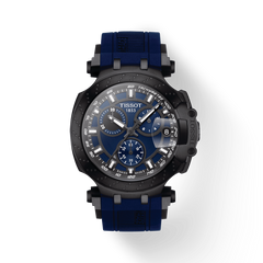 Tissot T Race Chronograph 42mm Blue Dial Blue Silicon Strap Watch For Men - T115.417.37.041.00 Watches Tissot   