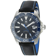 Tag Heuer Aquaracer Calibre 5 Automatic Black Dial Black Nylon Strap Watch for Men - WAY211B.FC6363 Watches Tag Heuer   