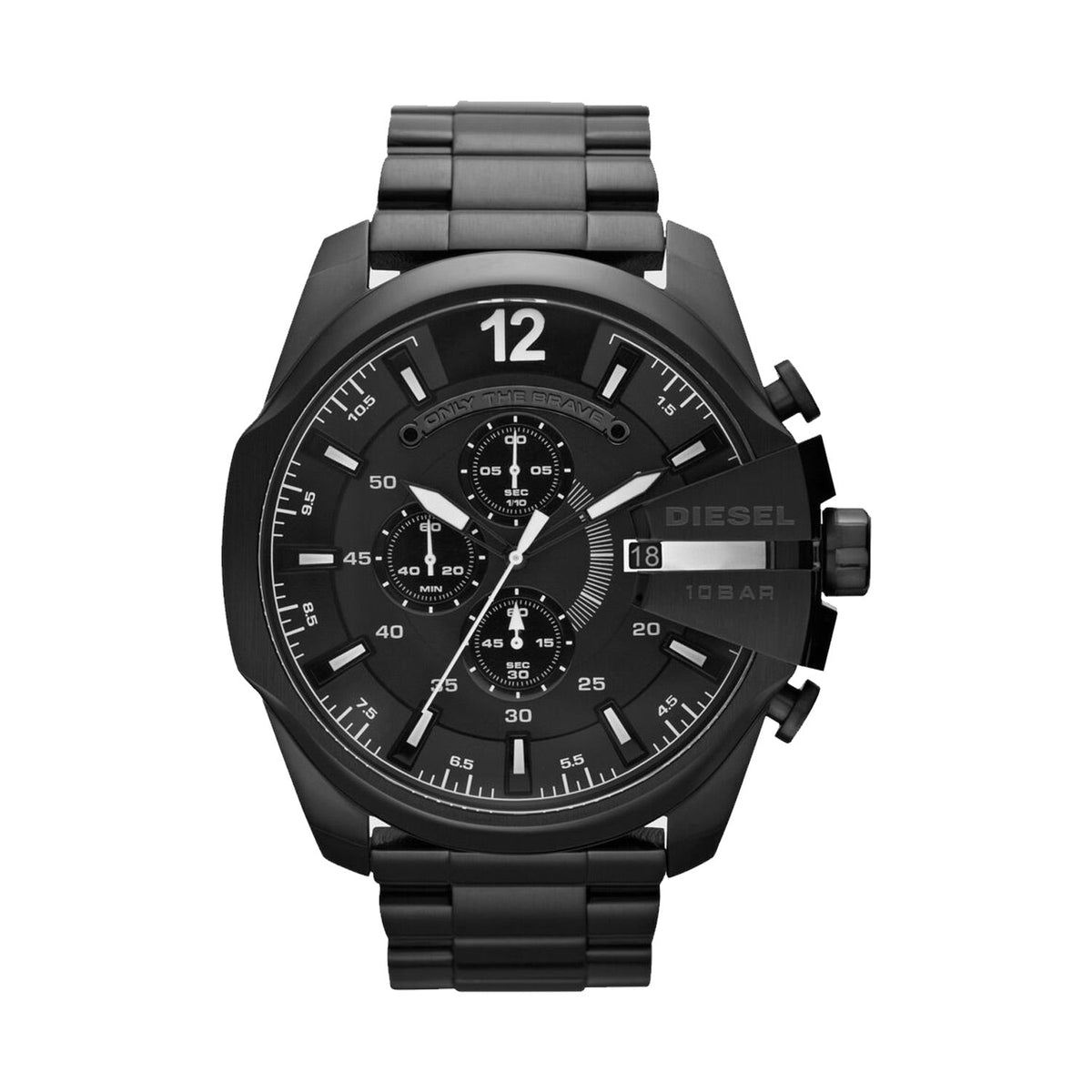 Diesel Mega Chief Chronograph Black Stainless Steel Watch For Men - DZ4283 Watches Diesel   