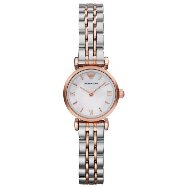 Emporio Armani Mother of Pearl Dial Two Tone Stainless Steel Watch For Women - AR1689 Watches Emporio Armani   