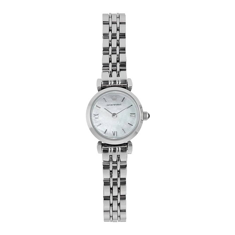 Emporio Armani Gianni White Dial Silver Stainless Steel Strap Watch For Women - AR1763 Watches Emporio Armani   