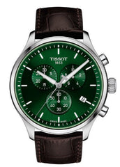 Tissot Chrono XL Chronograph Classic Brown Strap Green Dial Watch For Men - T116.617.16.091.00 Watches Tissot   