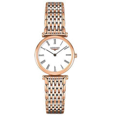 Longines La Grande Classique De Longines White Dial Two Tone Mesh Bracelet Watch for Women - L4.209.1.91.7 Watches Longines   