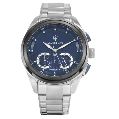 Maserati Traguardo Chronograph 45mm Blue Dial Stainless Steel Watch For Men - R8873612014 Watches Maserati   