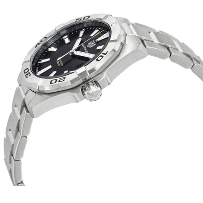 Tag Heuer Aquaracer Black Dial Silver Steel Strap Watch for Men - WBD1110.BA0928 Watches Tag Heuer   