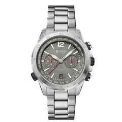 Hugo Boss Nomad Grey Dial Silver Steel Strap Watch for Men - 1513774 Watches Hugo Boss   