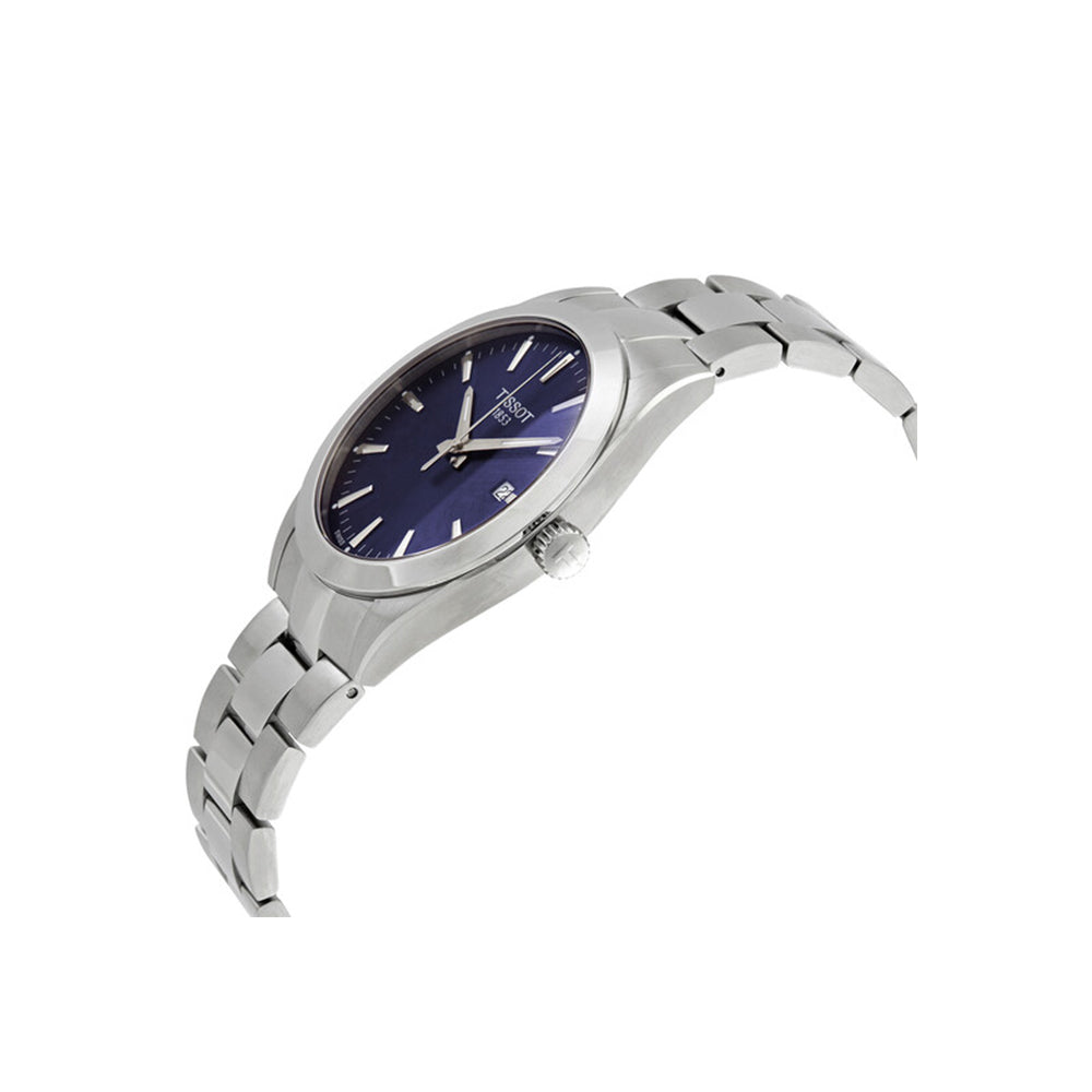 Tissot Gentleman Quartz Blue Dial Watch For Men - T127.410.11.041.00 Watches Tissot   