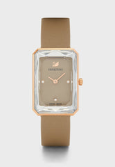 Swarovski Uptown Crystal Grey Dial Grey Leather Strap Watch for Women - 5547716 Watches Swarovski   