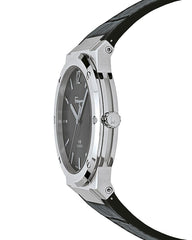 Salvatore Ferragamo F-80 Classic Black Dial Black Leather Strap  Watch for Men - SFDT00219 Watches Salvatore Ferragamo   
