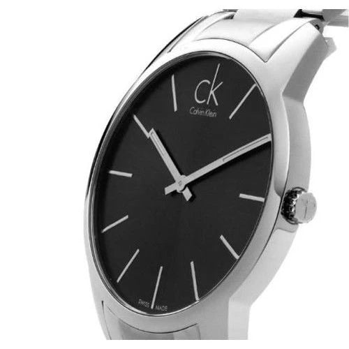 Calvin Klein City Black Dial Silver Steel Strap Watch for Men - K2G21161 Watches Calvin Klein   