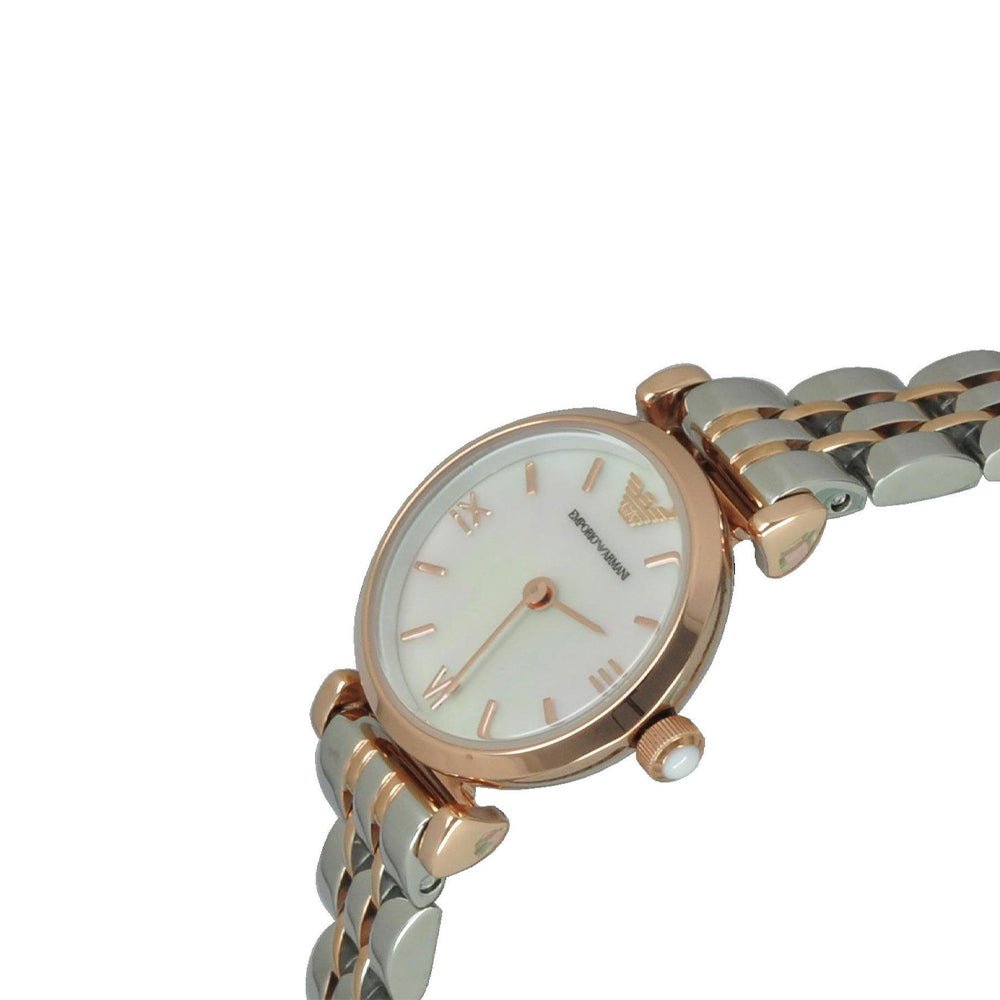 Emporio Armani Mother of Pearl Dial Two Tone Stainless Steel Watch For Women - AR1689 Watches Emporio Armani   