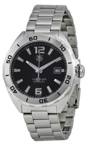 Tag Heuer Formula 1 Automatic 41mm Black Dial Silver Steel Strap Watch for Men - WAZ2113.BA0875 Watches Tag Heuer   