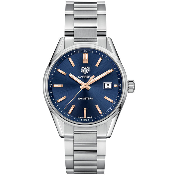 Tag Heuer Carrera Quartz Blue Dial Silver Steel Strap Watch for Women - WAR1112.BA0601 Watches Tag Heuer   