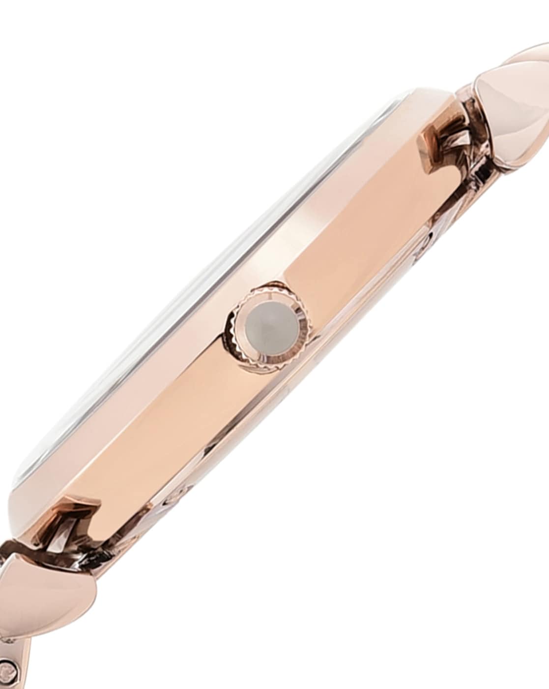 Emporio Armani T-Bar Gianni Rose Gold Dial Stainless Steel Watch For Women - AR11059 Watches Emporio Armani   