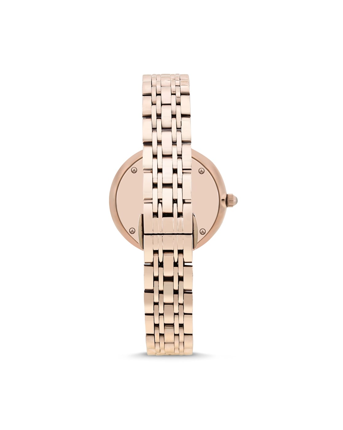 Emporio Armani T-Bar Gianni Rose Gold Dial Stainless Steel Watch For Women - AR11059 Watches Emporio Armani   
