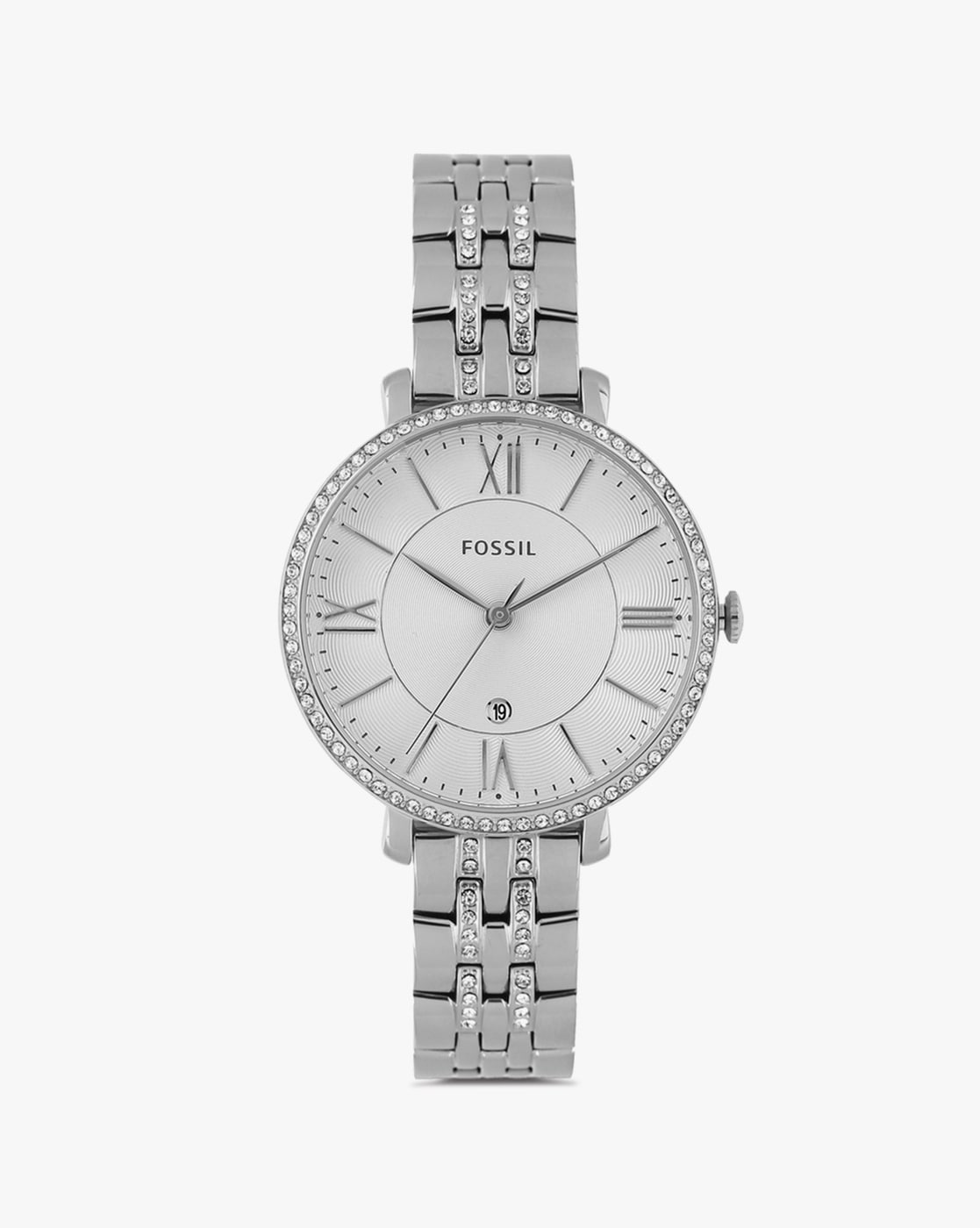 Fossil Jacqueline White Dial Silver Steel Strap Watch for Women - ES3545 Watches Fossil   