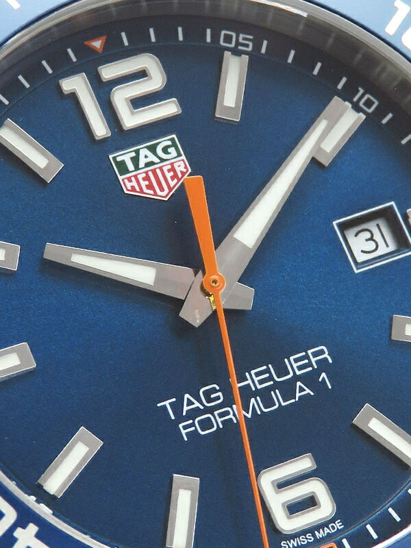 Tag Heuer Formula 1 Quartz 43mm Blue Dial Two Tone NATO Strap Watch for Men - WAZ1010.FC8197 Watches Tag Heuer   