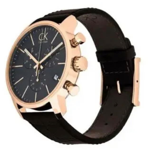 Calvin Klein City Chronograph Grey Dial Brown Leather Strap Watch for Men - K2G276G3 Watches Calvin Klein   