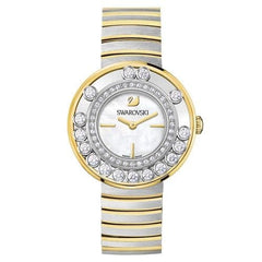 Swarovski Lovely Crystals Mother of Pearl Dial Two Tone Steel Strap Watch for Women - 1187022 Watches Swarovski   