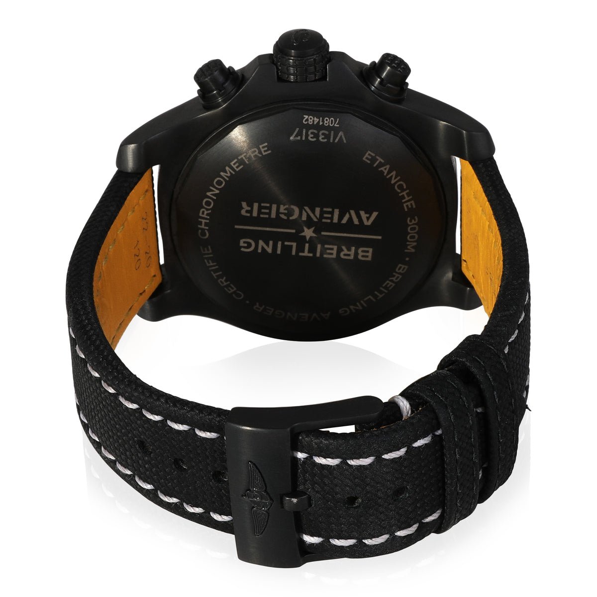 Breitling Avenger Chronograph 45mm Night Mission Black Dial Black Nylon Strap Watch for Men - V13317101B1X1 Watches Breitling   