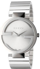 Gucci G Interlocking Silver Dial Silver Steel Strap Watch For Women - YA133308 Watches Gucci   