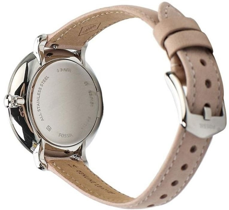 Fossil Jacqueline Blush Mother of Pearl Dial Pink Leather Strap Watch for Women - ES4151 Watches Fossil   